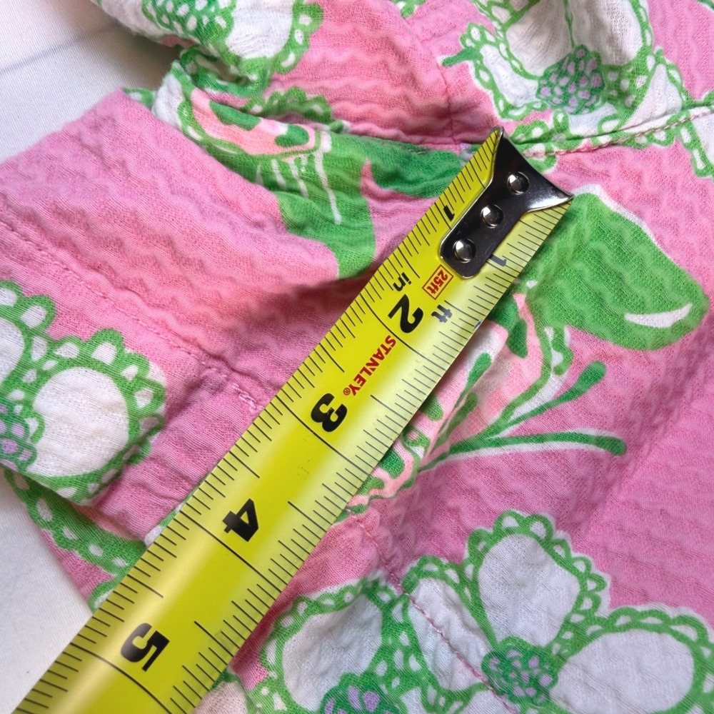 Lilly Pulitzer Callahan Short Womens 8 Pink Green Floral Tropical Summer EUC - Picture 3 of 9